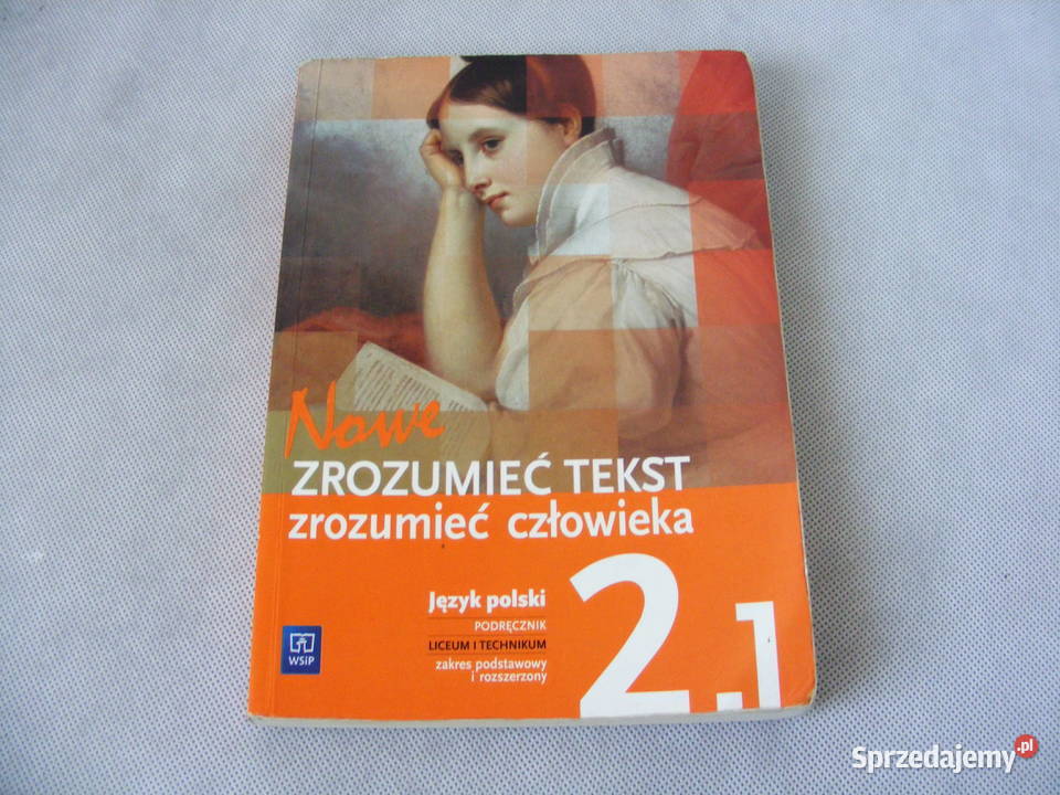 Nowe Zrozumieć tekst zrozumieć człowieka kl 1 cz tradycyjny podręcznik