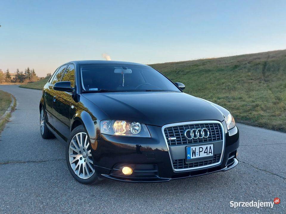 AUDI A3 8P SLINE 32 V6 DSG QUATTRO 250 światła przeciwmgielne Motoryzacja Ostrołęka