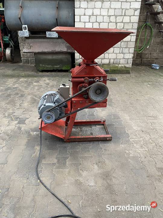 Śrutownik walcowy gniotownik orginał wielkopolskie Żychów