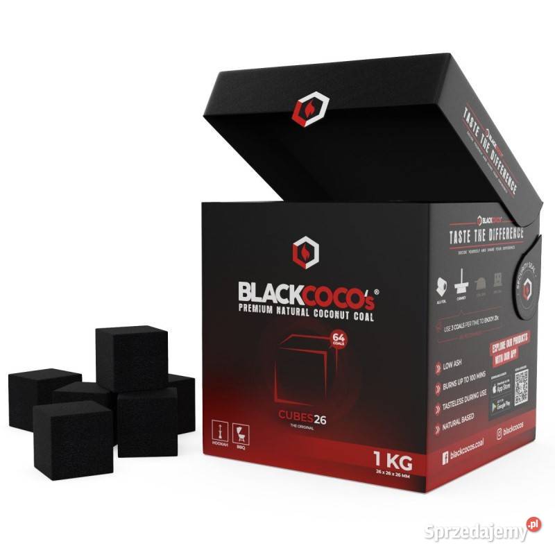 Blackcocos Cubes26 The Orginal Węgiel Kokosowy Pozostałe Łódź sprzedam