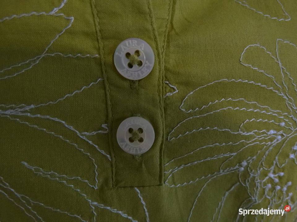 Sukienka Laura Ashley Limonkowa Zdobiona Haftem podlaskie Łomża sprzedam