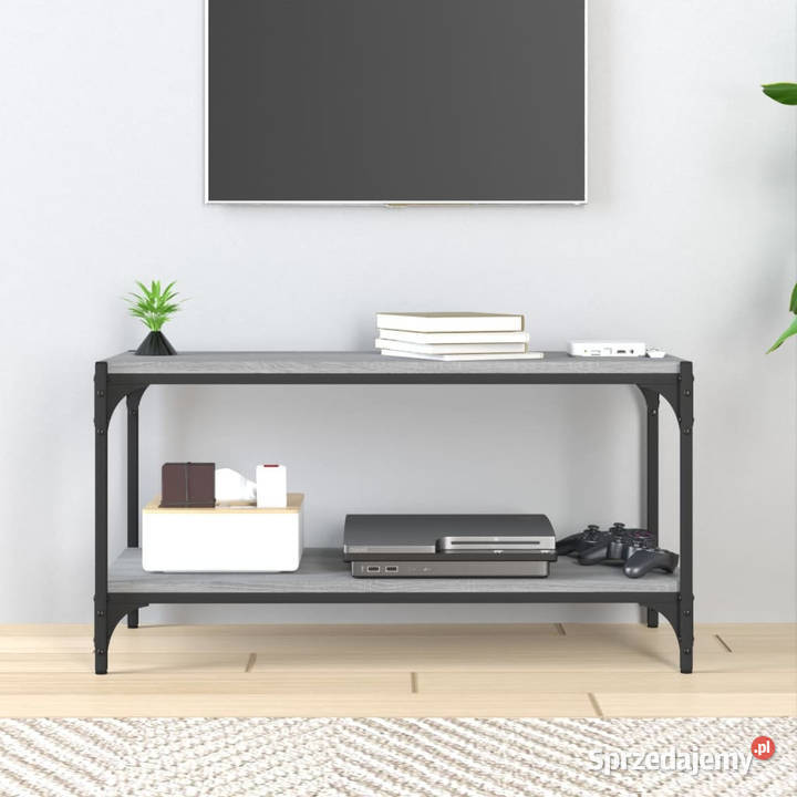 Szafka pod TV szary dąb sonoma 80x33x41 WM819335 Warszawa sprzedam