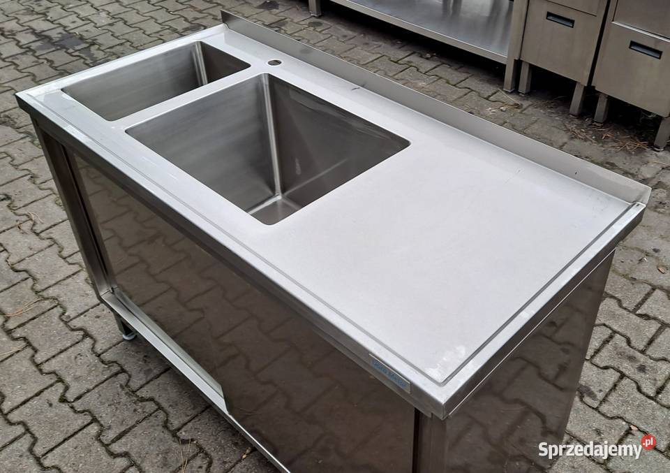 Zlew 2 Komorowy z Szafką Drzwi Suwane 1306085