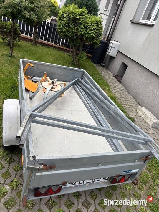 Przyczepka lekka thule baner reklama na kółkach Mikołów