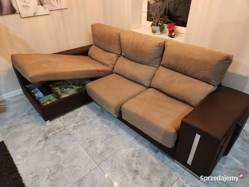 Sofa rozkladana skóra ekologiczna podkarpackie Wadowice Dolne