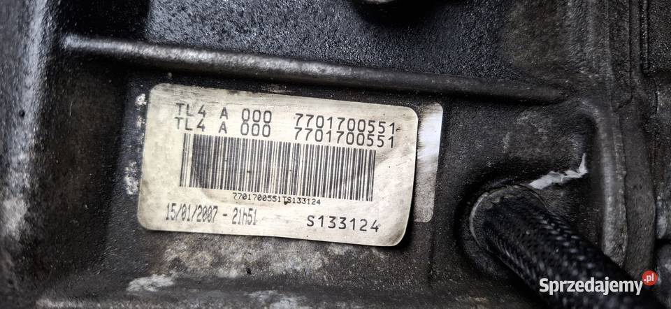 Skrzynia biegów TL4A 000 manualna renault Scenic osobowe lubelskie Hańsk-Kolonia