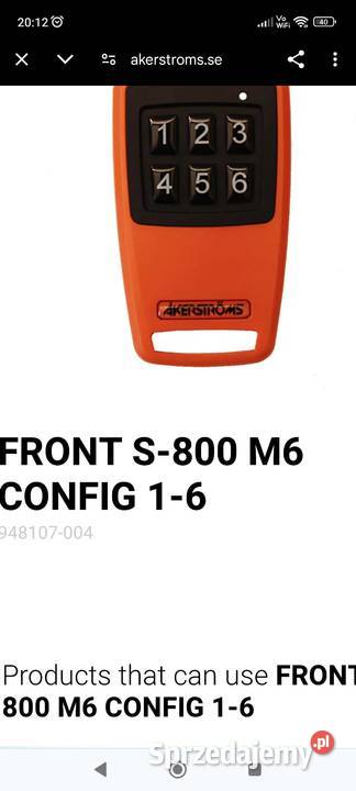 Pilot sterowania Elektronika wielkopolskie Zbiersk-Kolonia