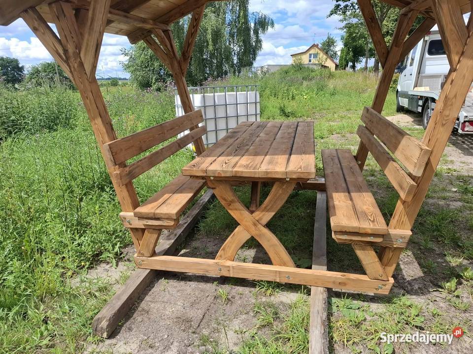 meble ogrodowe komplet z zadzaszeniem producent Piaseczno