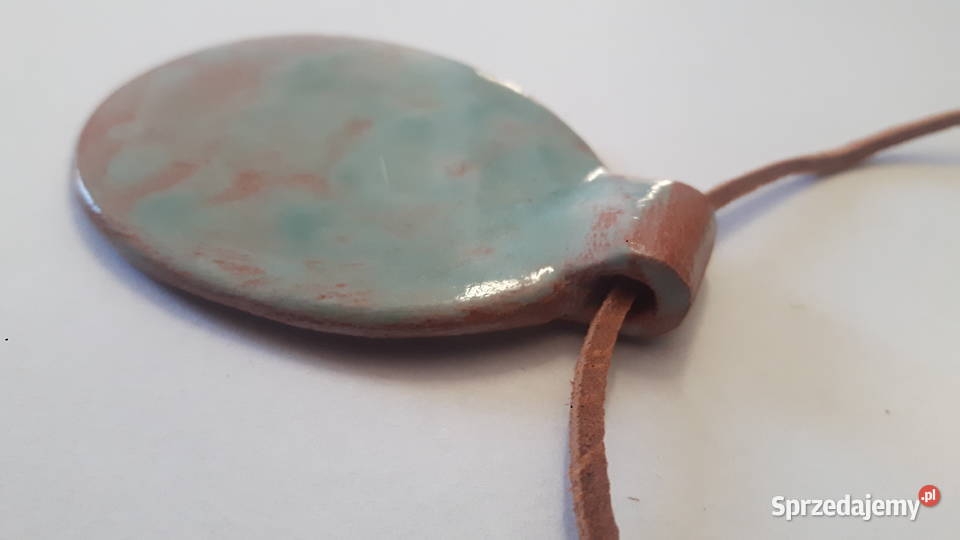 Naszyjnik ceramiczny ręcznie wykonany Otwock