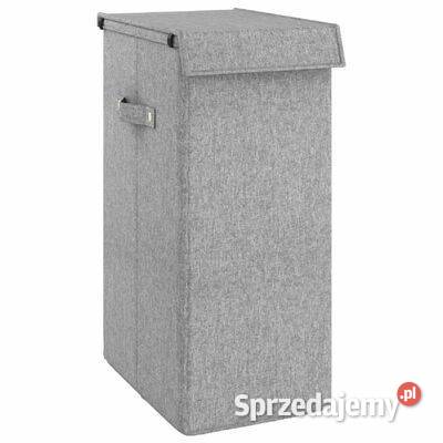 vidaXL Składany kosz na pranie szary 26x345x595 mazowieckie Warszawa