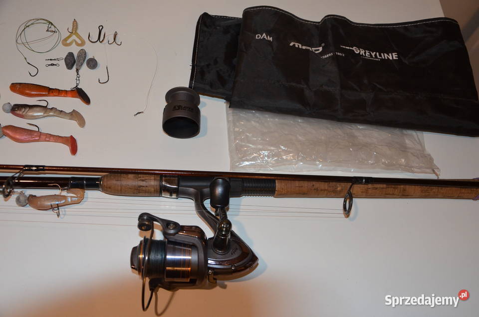 Wędka Spiningowa z Kołowrotkiem i Akcesoriami Kielce sprzedam