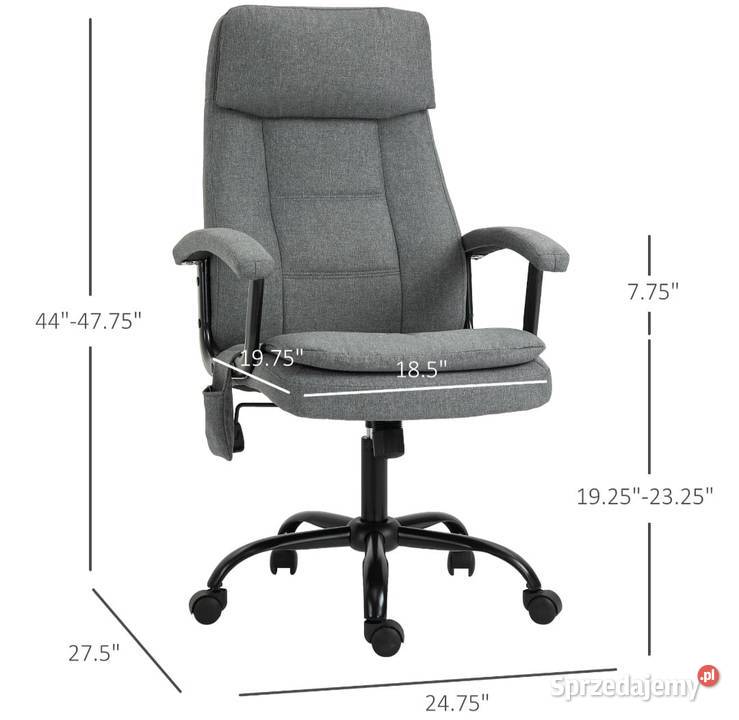 Krzesło biurowe Vinsetto Masaż Krzesło małopolskie Bochnia