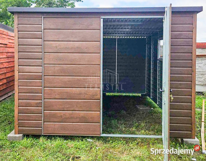 Garaż Blaszany 4x5 Brama dwuskrzydłowa Okno Bełchatów sprzedam
