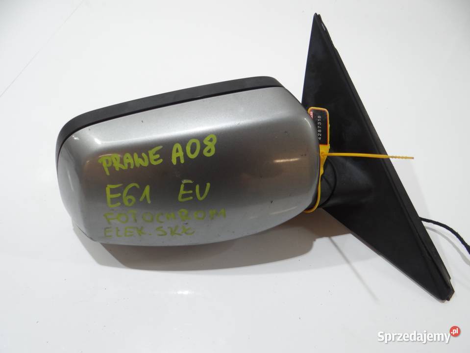 LUSTERKO PRAWE BMW E6O FOTOCHROM SILBERGRAU A087 Lusterka zewnętrzne Strzyżewice sprzedam