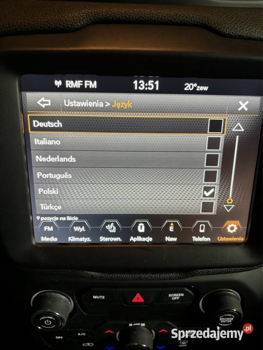 Jeep Renegade USA kodowanie na konwersja lampy