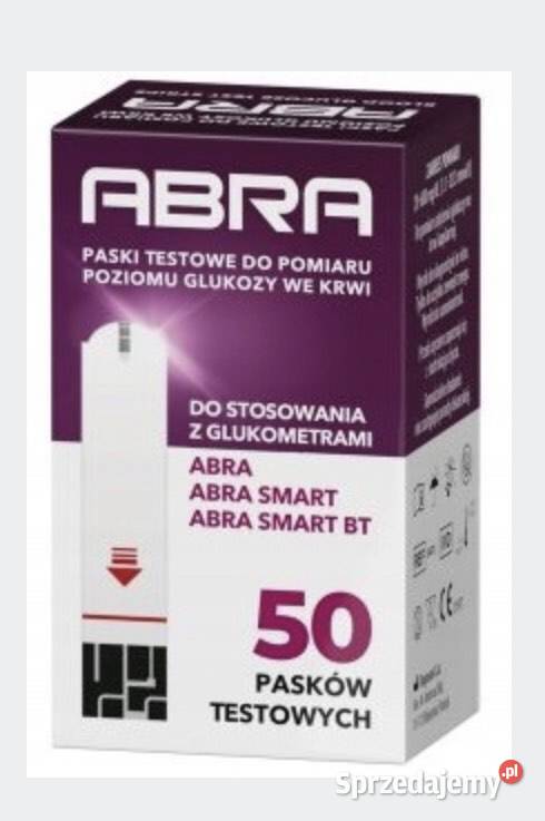 Paski testowe do pomiaru poziomu glukozy we krwi ABRA 50 szt