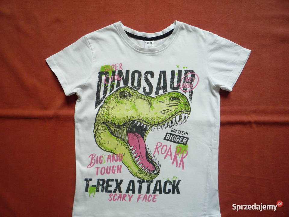 YFK 128 Bluzka Koszulka Tshirt Dinozaur TRex zachodniopomorskie sprzedam