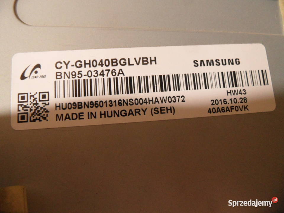 plyta glowna telewizora samsung UE40J6249 Kielce