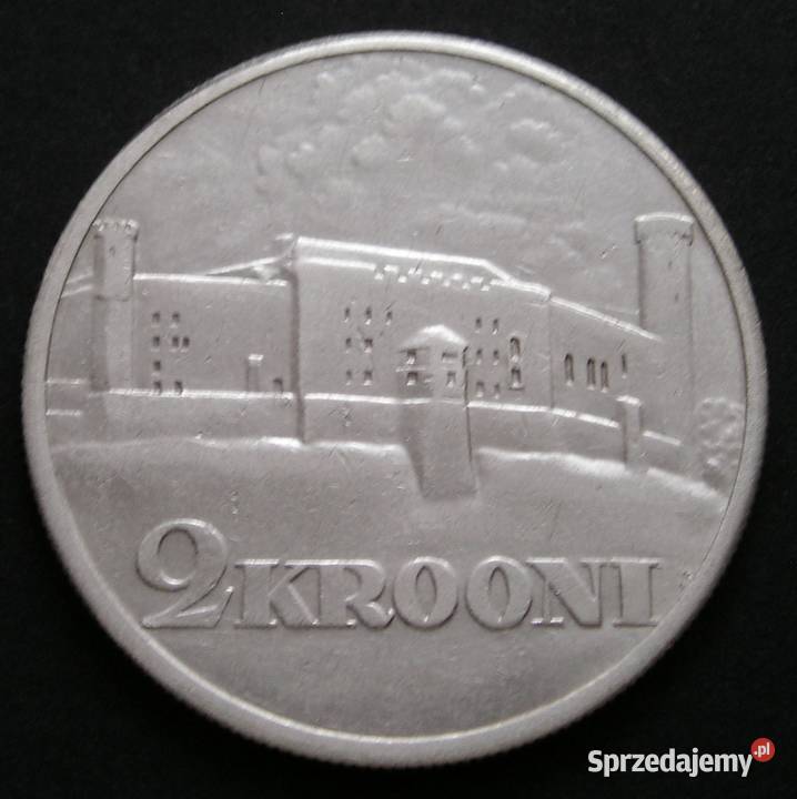 ESTONIA 2 KORONY 1930 REVEL ZAMEK SREBRO Łódź