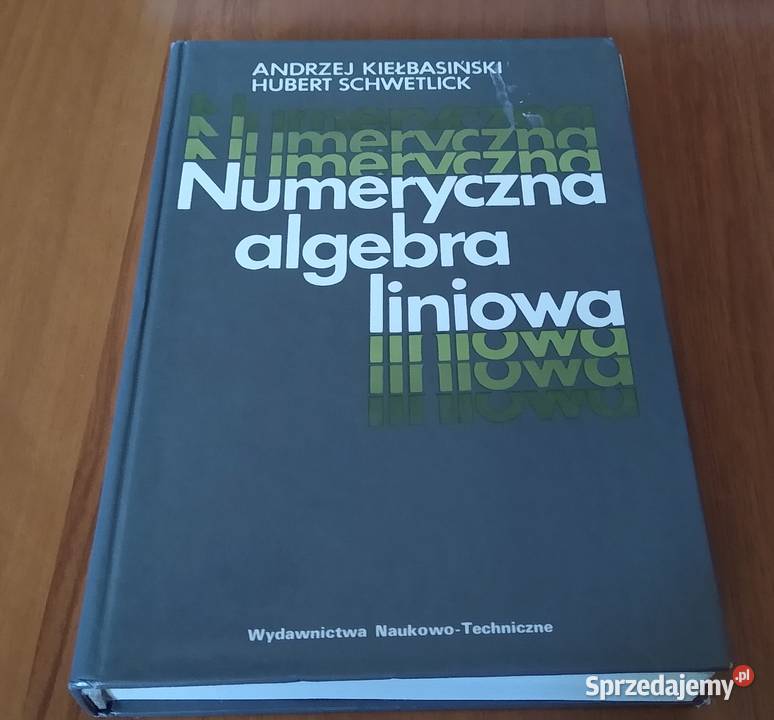 Numeryczna algebra liniowa wprowadzenie do Rok wydania 1994 pomorskie Gdańsk