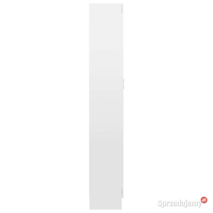 Szafka na książki biała wysoki połysk