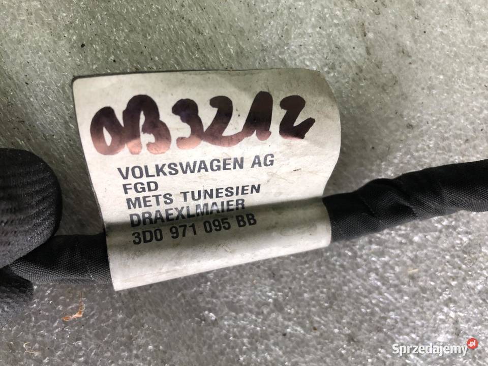 WIĄŻKA PDC INSTALACJA TYŁ 3D0971095BB VW PHAETON Materiały instalacyjne