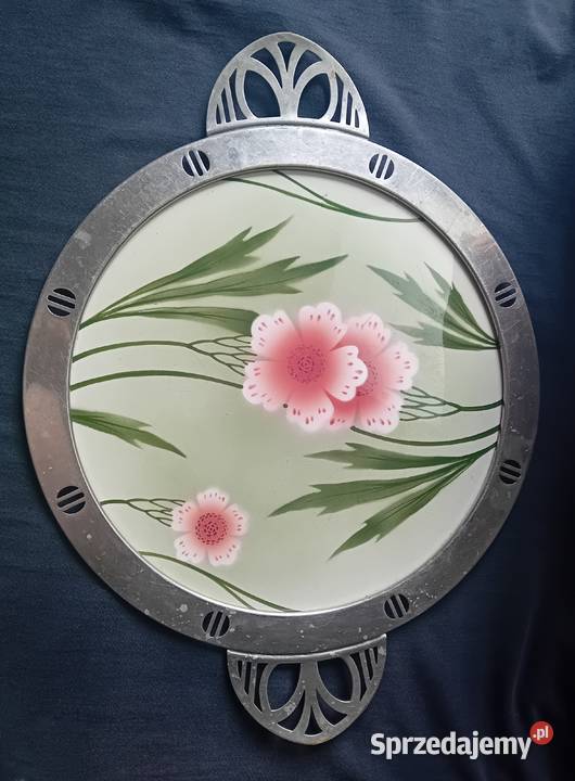 Secesyjna patera tortownica ceramiczna w Koźminek