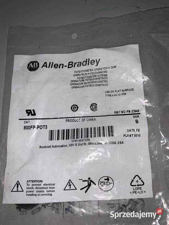 Allen Bradley 800FPPOT3 Potencjometr