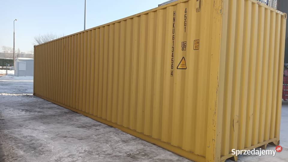 Kontener morski 40 HC High Cube 12 metrowy Pewny Poznań