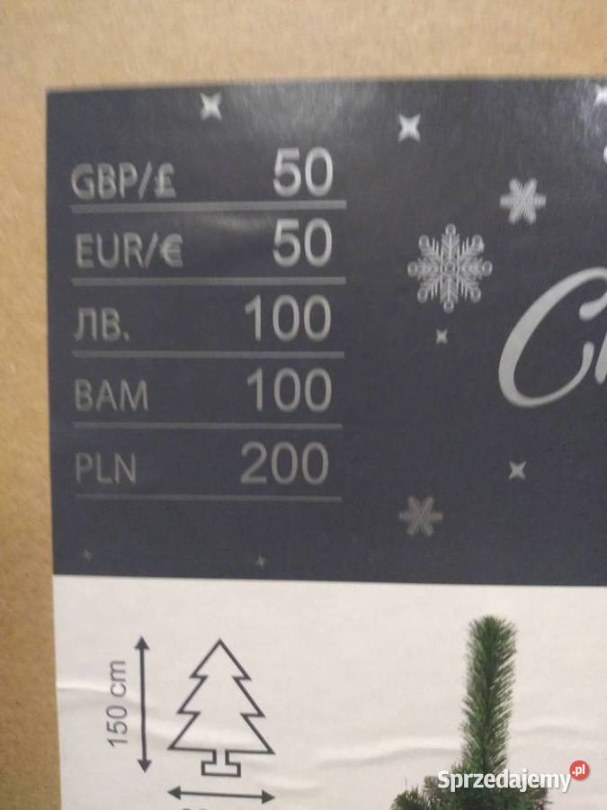 Sztuczna choinka 150 mazowieckie