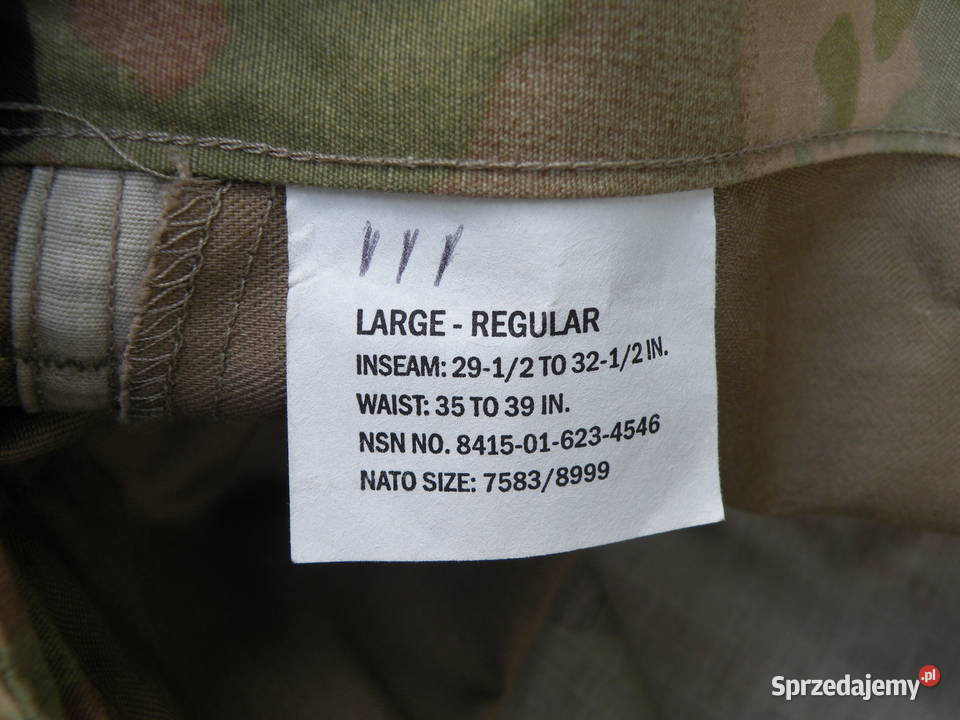 Spodnie ACU multicam Scorpion large short sprzedam