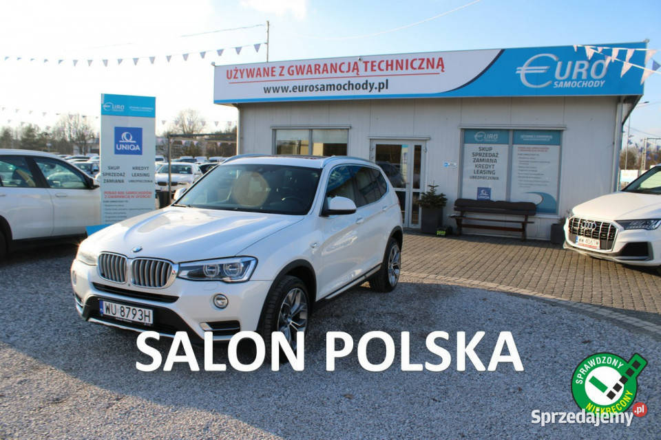 BMW X3 Salon Polska Panorama Kamera Skóra bluetooth Warszawa