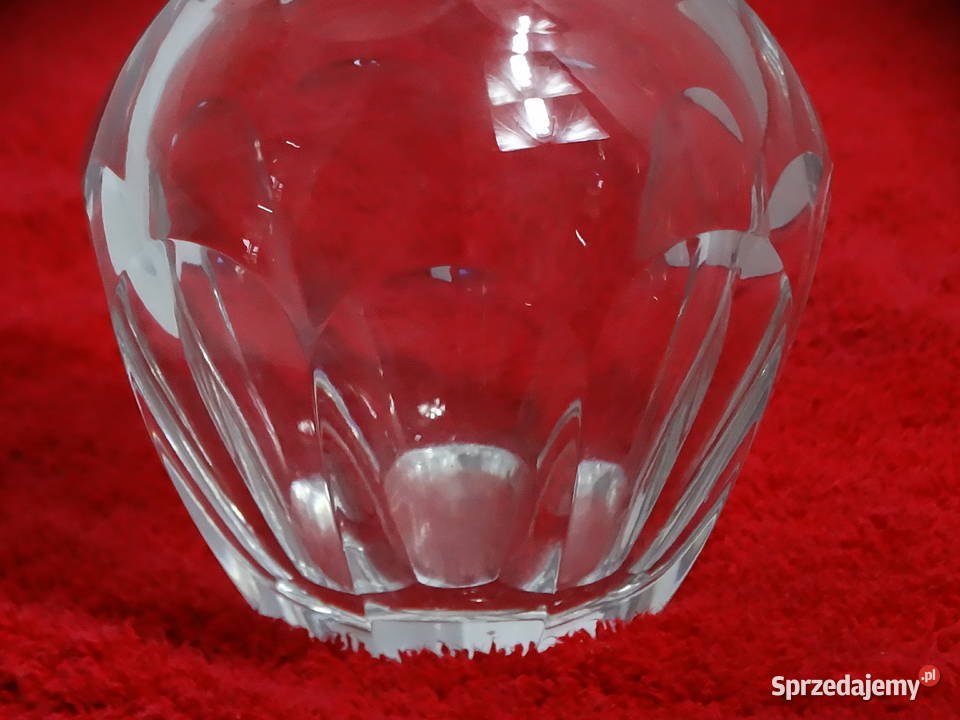 Masywna karafka szklana retro 12 Vintage PRL