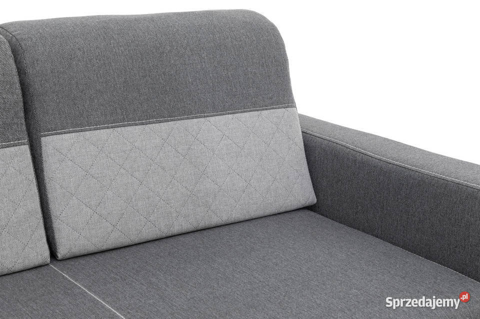 Kanapa Tapicerowana Szara PIOTREK 220cm Brzozów