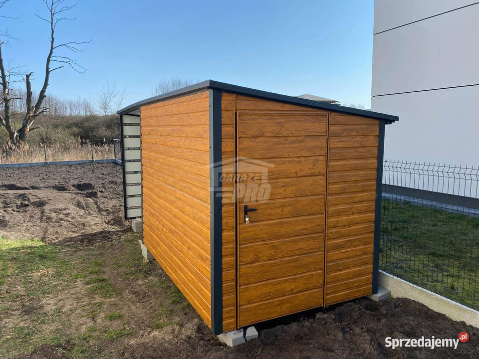 Schowek Domek Ogrodowy 3x2m wiata 3m Drzwi dach Olsztyn