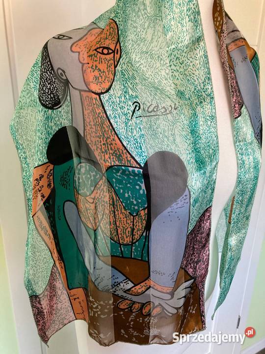 Unikatowa kolorowa apaszka chusta Picasso Nisko sprzedam