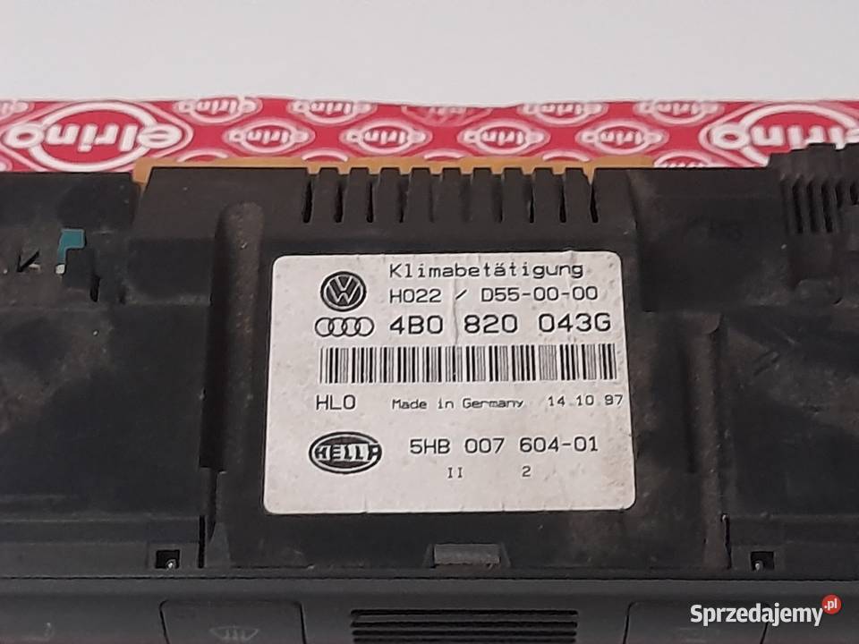 Panel klimatyzacji a6c5 osobowe Pozostałe Suskrajowice