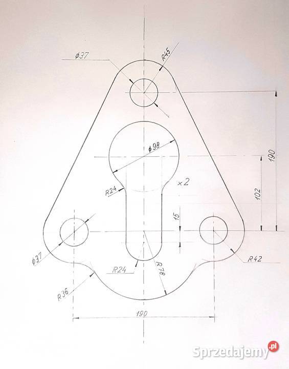 Rysunek techniczny budownictwo AutoCAD Wrocław