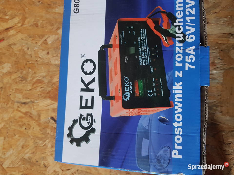 Prostownik samochodowy z rozruchem 612V 75A GEKO Głogowa