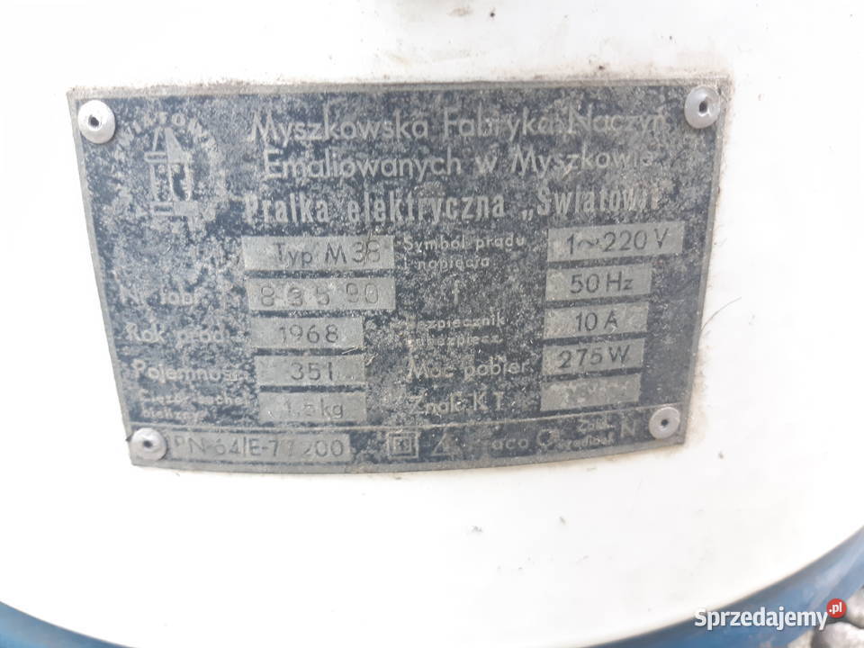 Pralka Światowit M38 1968 Wyżymaczka Zabytkowa Dom i Ogród Drezdenko