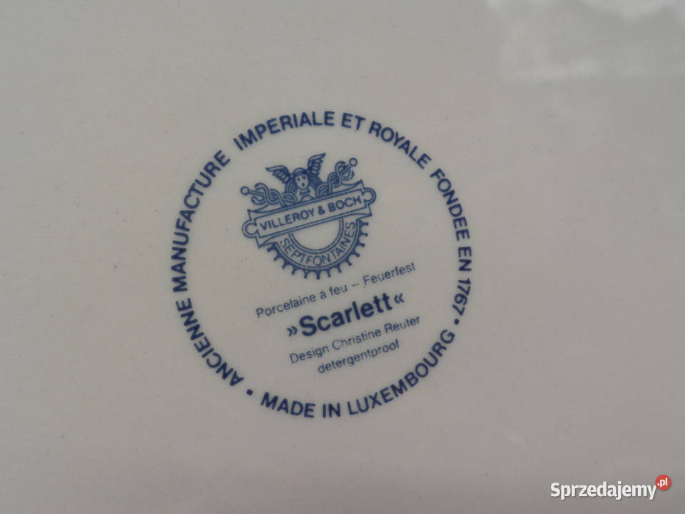 Talerze deserowe Villeroy Boch Scarlett z wielkopolskie Raszków
