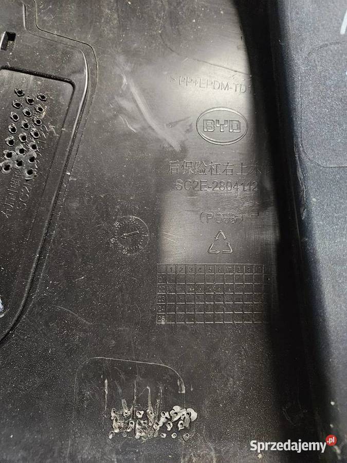 BYD ATTO 3 NAROŻNIK ZDERZAKA PRAWY TYŁ TYLNY Międzychód