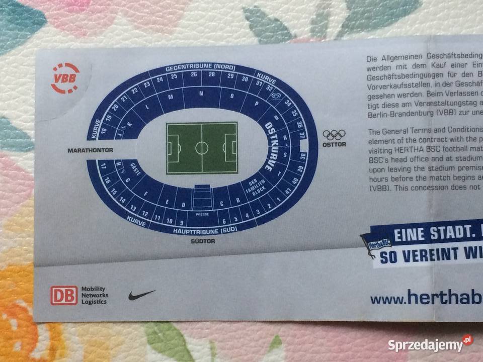 1174 Bilet Hertha BSC Real Madrid CF Szczecin