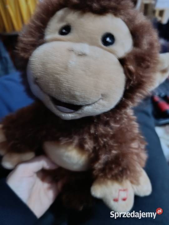 Tańcząca pluszowa małpka grawerowane serce Poznań