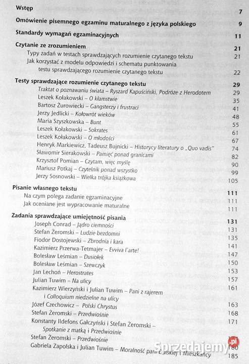 Język polski Matura 2007 Cz 2 M B Kupisz Chełm