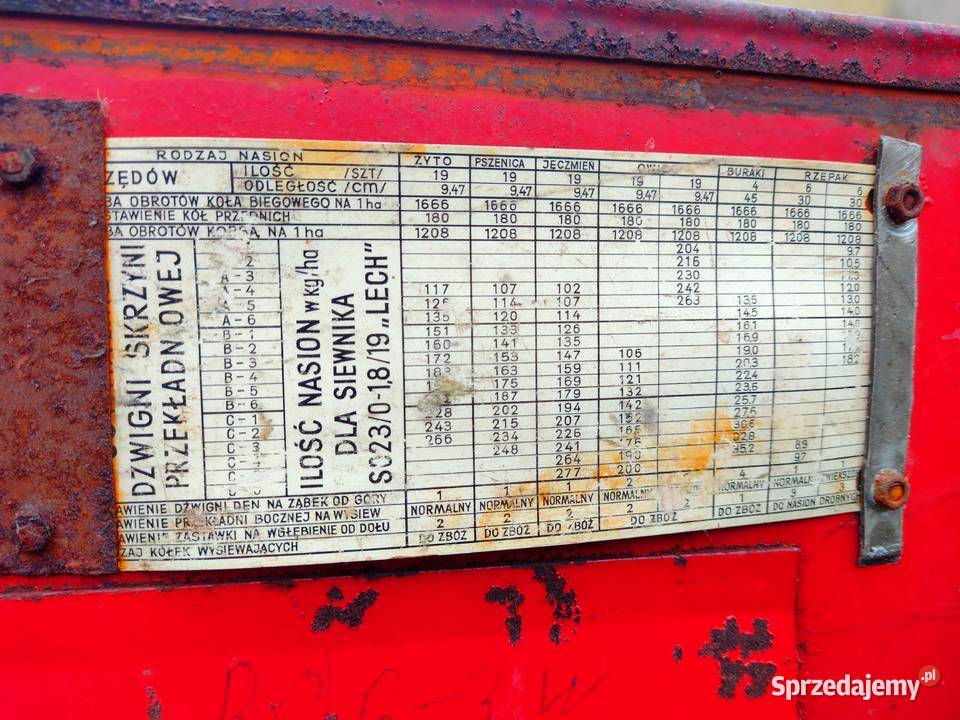 Siewnik Konny nieuszkodzony Sadzenie/siewniki wielkopolskie