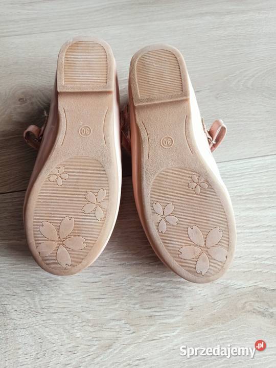 Buty baleriny baletki dziewczęce pudrowy brudny Płock sprzedam