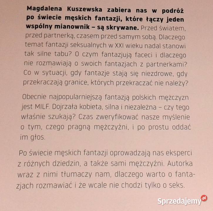 Chciałbym Męskie fantazje seksualne Magdalena miękka Chełm sprzedam