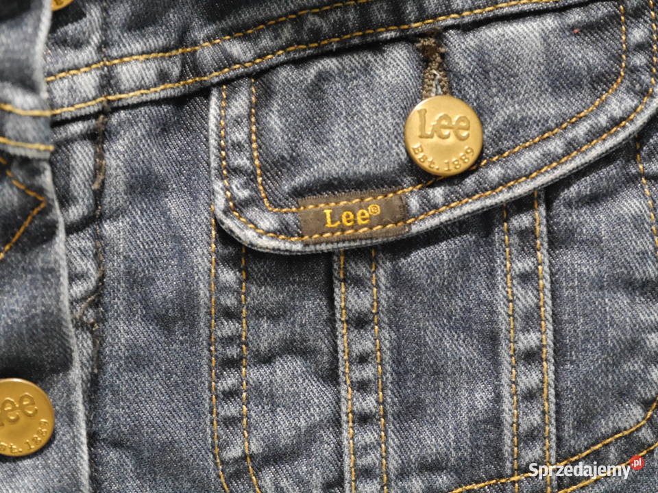 LEE świetna kurtka jeans z futerkiem 36 S