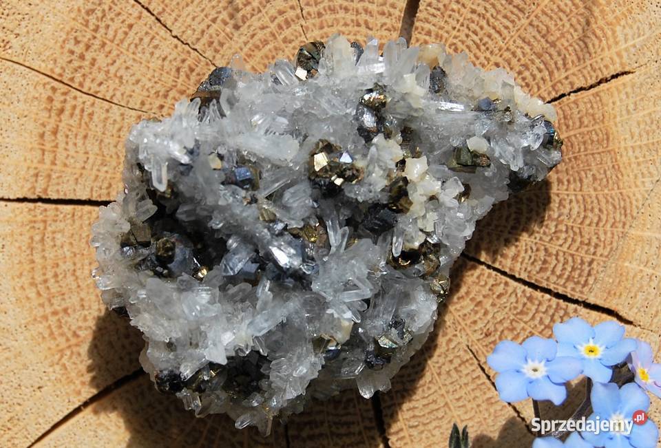 Kryształ górski piryt sfaleryt szczotka łezka Lublin